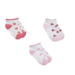 Mawi Pack 3 paia calzini bimba frutta
