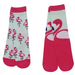 Mawi Pack due paia di calze antiscivolo bimba fenicottero