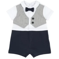 Chicco Pagliaccetto elegante, in cotone, apertura sulla schiena e a patello