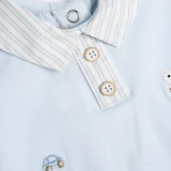 Chicco Pagliaccetto elegante, in cotone, apertura sulla schiena e a patello