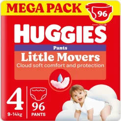 Huggies Pannolini little movers mutandina megapack tg.4 – 96 pezzi –