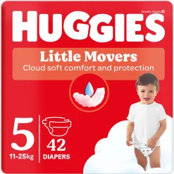 Huggies Pannolini little movers tg.5 – 42 pezzi –