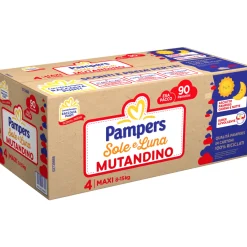 PAMPERS Pannolini sole e luna mutandino maxi x90 taglia 4 –