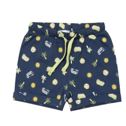 Mawi Pantaloncino jersey bimbo blu stampato