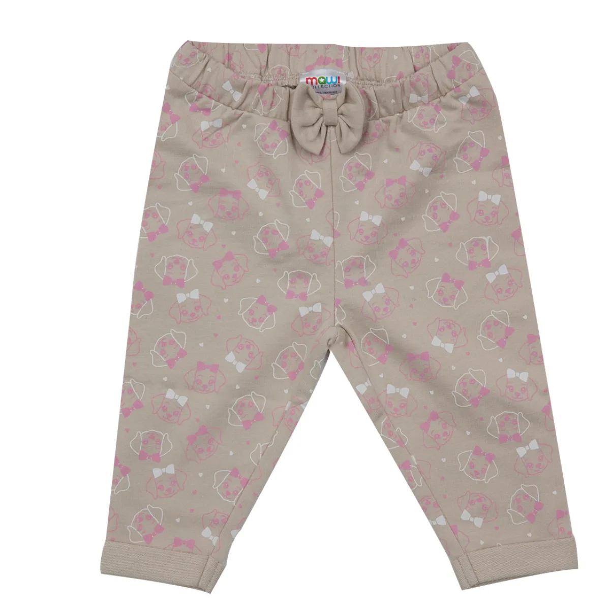 Mawi Pantalone bimba beige stampato