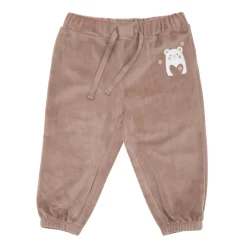 Mawi Pantalone ciniglia bimbna beige stampato