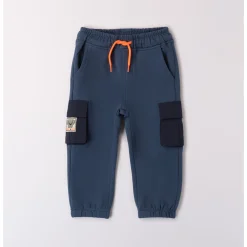 Mignolo Pantalone felpa avio con nylon
