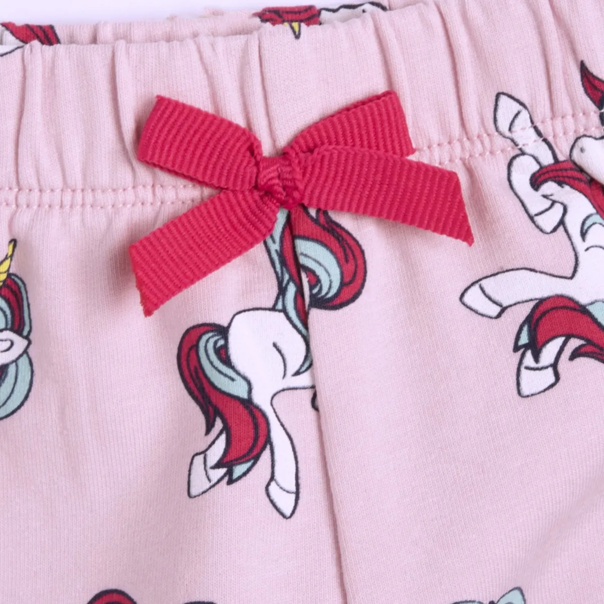 Chicco Pantalone felpa fantasia unicorni a fondo rosa –