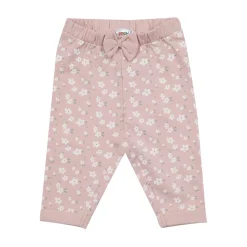 Mawi Pantalone felpato bimba rosa stampato