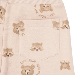 Mawi Pantalone felpato bimbo beige “orsetti”