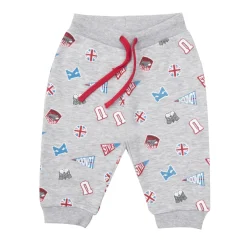 Mawi Pantalone felpato bimbo chiaro stampato