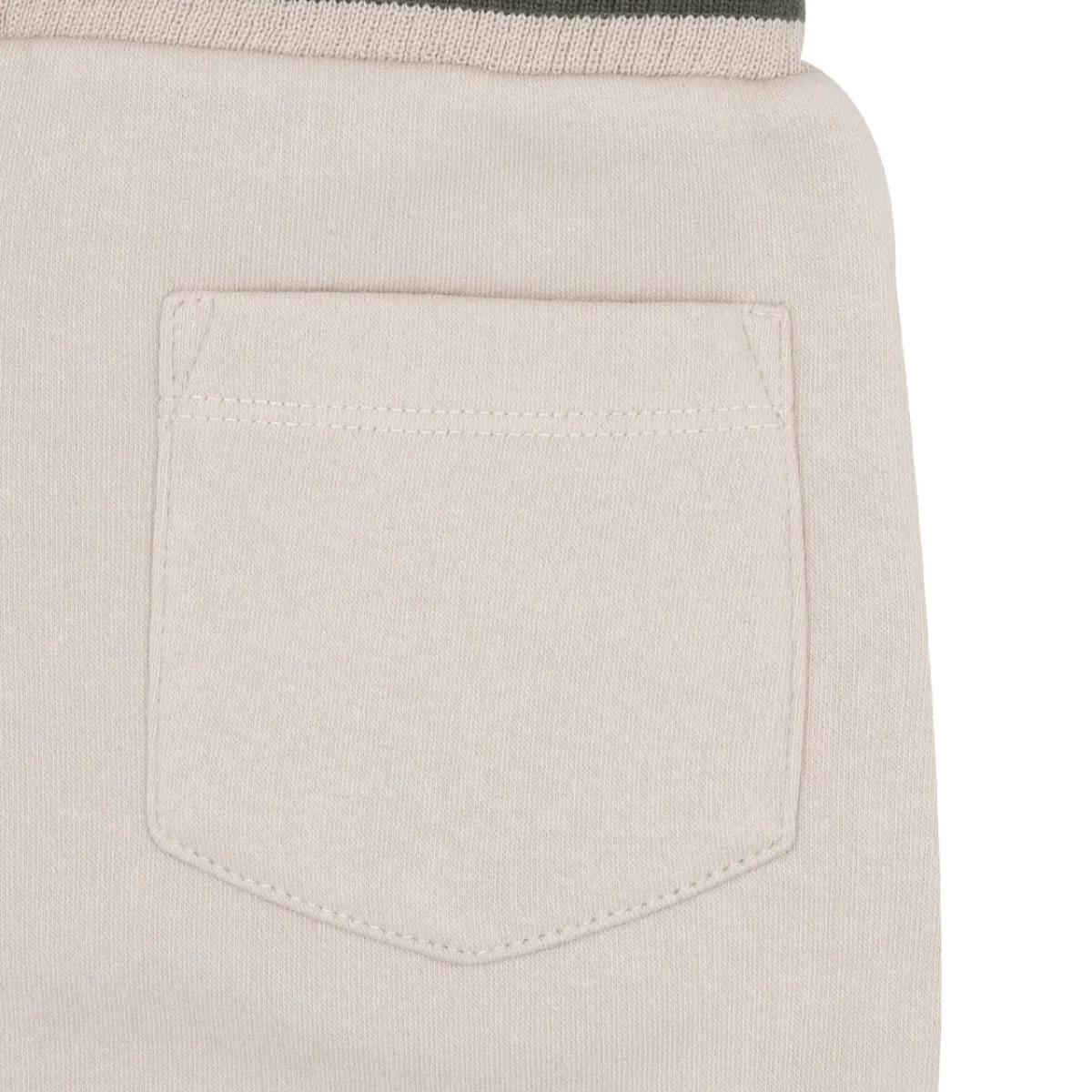 Mawi Pantalone felpato bimbo panna stampa “coccodrillo”