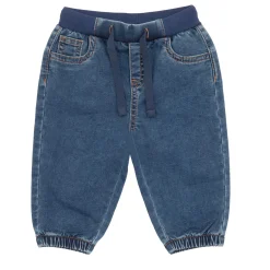 Mawi Pantalone finto denim bimbo felpato