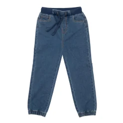 Mawi Pantalone finto denim bimbo felpato