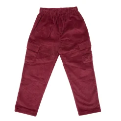 Mawi Pantalone velluto bimbo bordeaux