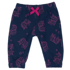 Chicco Pantaloni fleece blu fantasia unicorno –