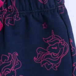 Chicco Pantaloni fleece blu fantasia unicorno –