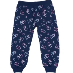 Chicco Pantaloni fleece blu fantasia cuori –