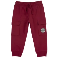 Chicco Pantaloni fleece bordeaux con tasconi –