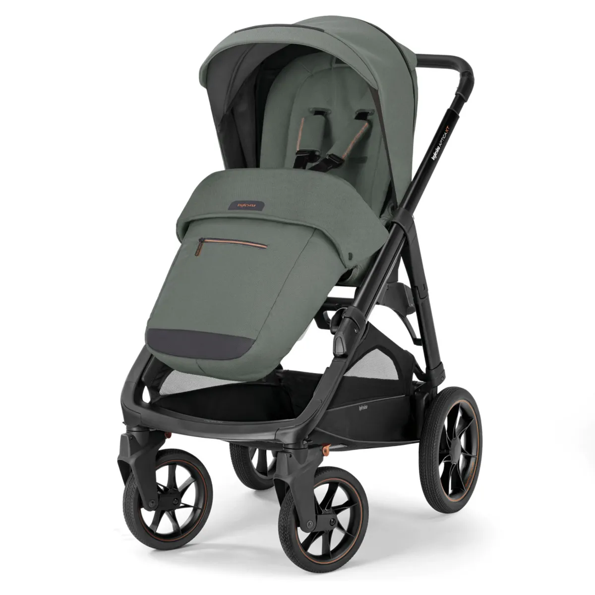 Inglesina Passeggino aptica xt colore taiga green total black –