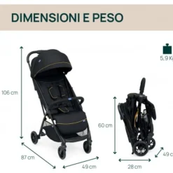 Chicco Passeggino glee grey melange –