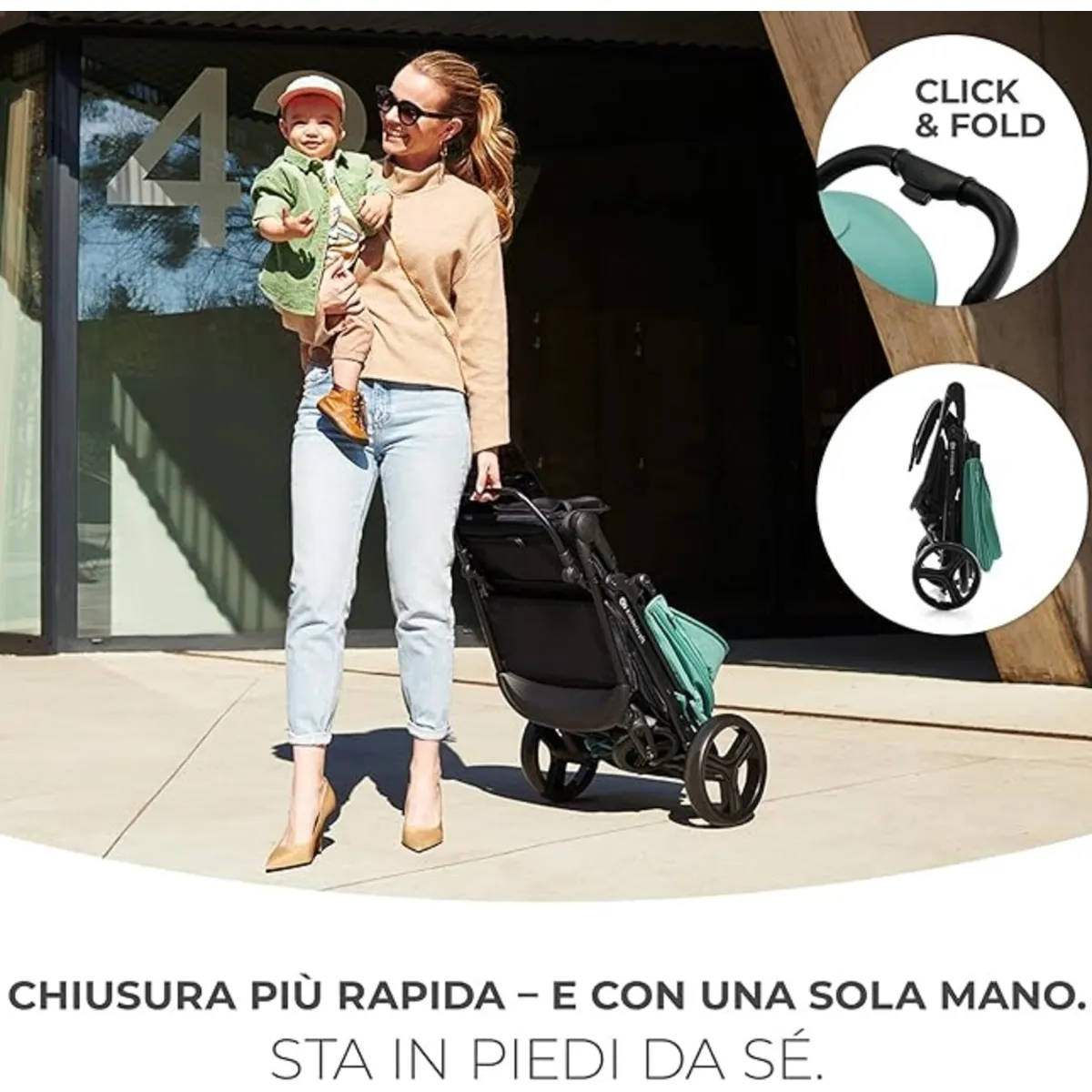 KinderKraft Passeggino leggero rine black –