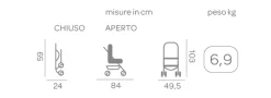 Chicco Passeggino trolley me light grey