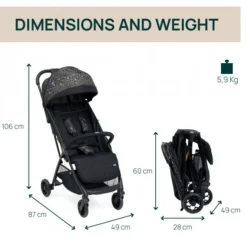 Chicco Passegino glee uneven black –