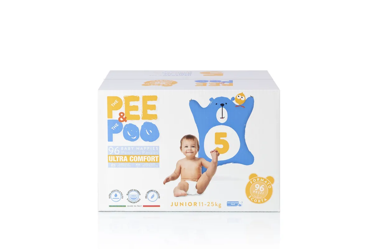 Pee&poo jumbo junior taglia 5 – 96 pz