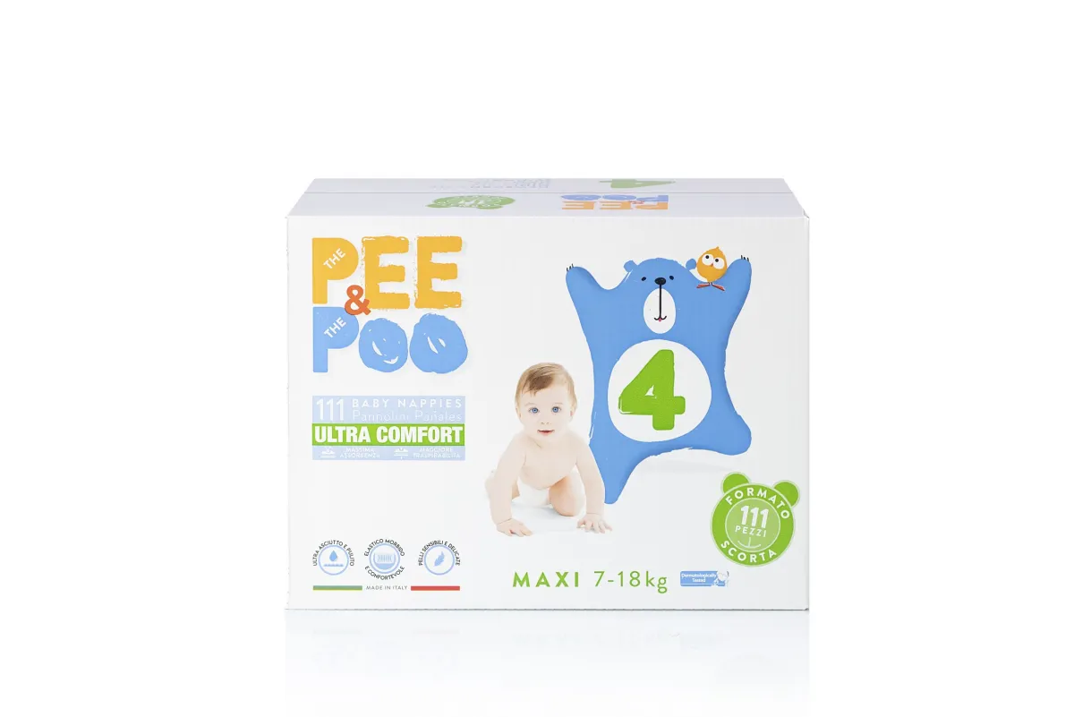 Pee&poo jumbo maxi taglia 4 – 111 pz