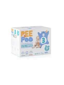 Pee&poo jumbo midi taglia 3 – 132 pz