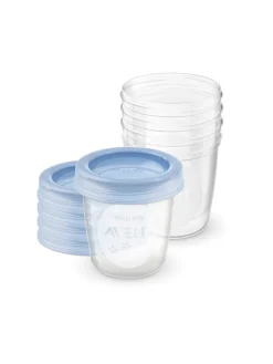 Philips avent 5 vasetti da 180ml per la conservazione di latte e pappe