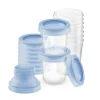 Philips avent set con 10 vasetti da 180ml per la conservazione di latte e pappe e 2 adattatori