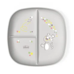 Chicco Piatto porzionato 18m+ grigio –