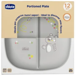 Chicco Piatto porzionato 18m+ grigio –