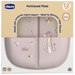 Chicco Piatto porzionato 18m+ rosa –