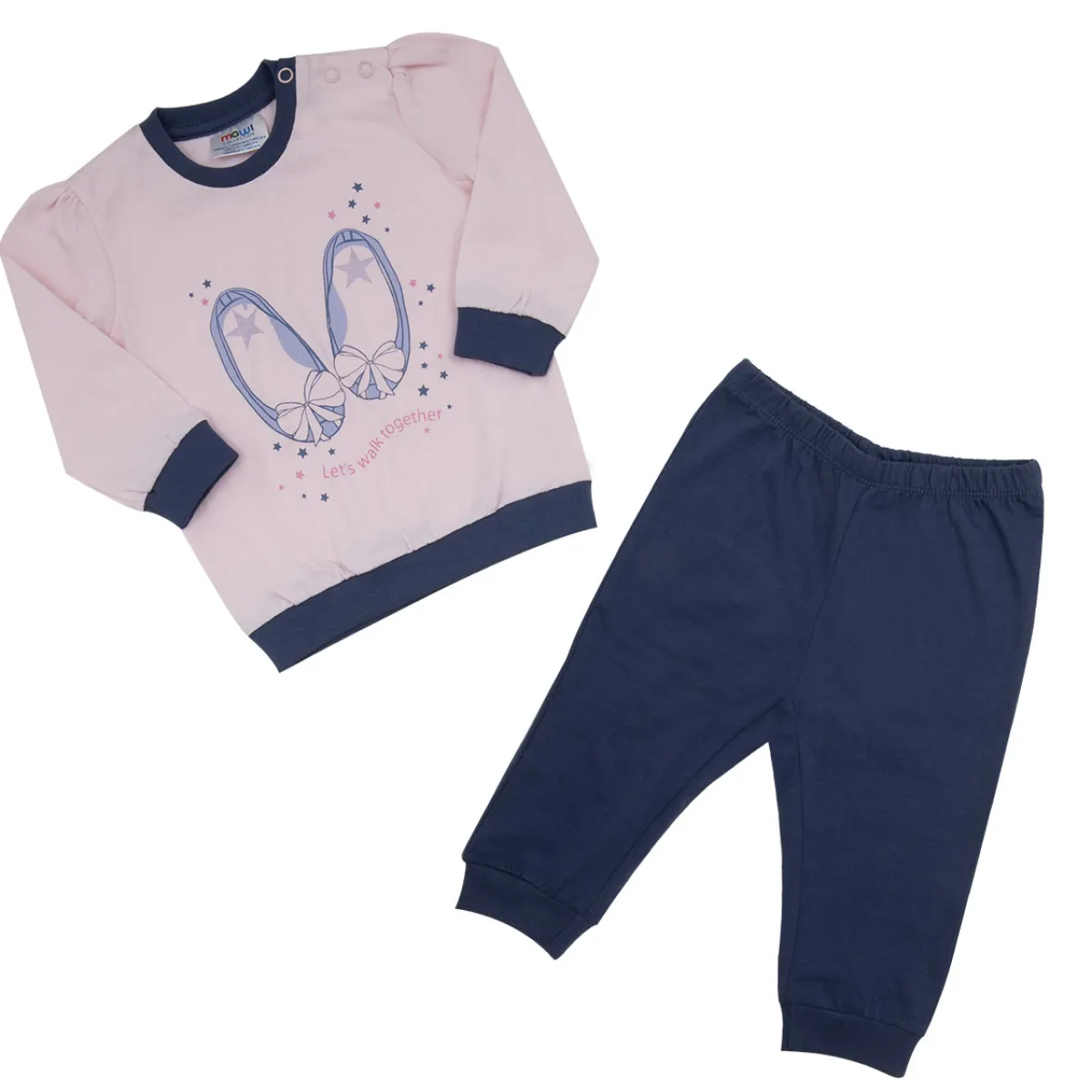 Mawi Pigiama bimba rosa/ stampato