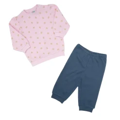 Mawi Pigiama due pezzi bimba bicolor rosa/e