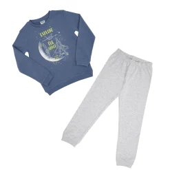 Mawi Pigiama due pezzi bimbo blu/ “space”