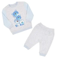 Mawi Pigiama due pezzi bimbo bicolor /azzurro