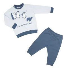 Mawi Pigiama due pezzi bimbo “pinguini”