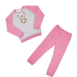 Mawi Pigiama due pezzi felpato bimba stampato