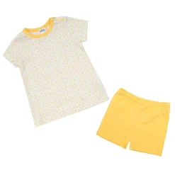 Mawi Pigiama estivo due pezzi bimba biano/