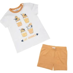 Mawi Pigiama maglietta e pantaloncino bimba “cat summer”