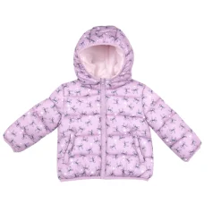 Mawi Piumino basic bimba lilla stampato