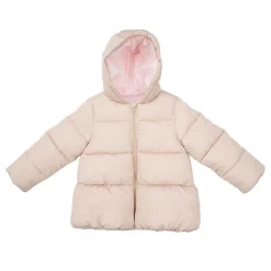 Mawi Piumino imbottito con cappuccio bimba beige