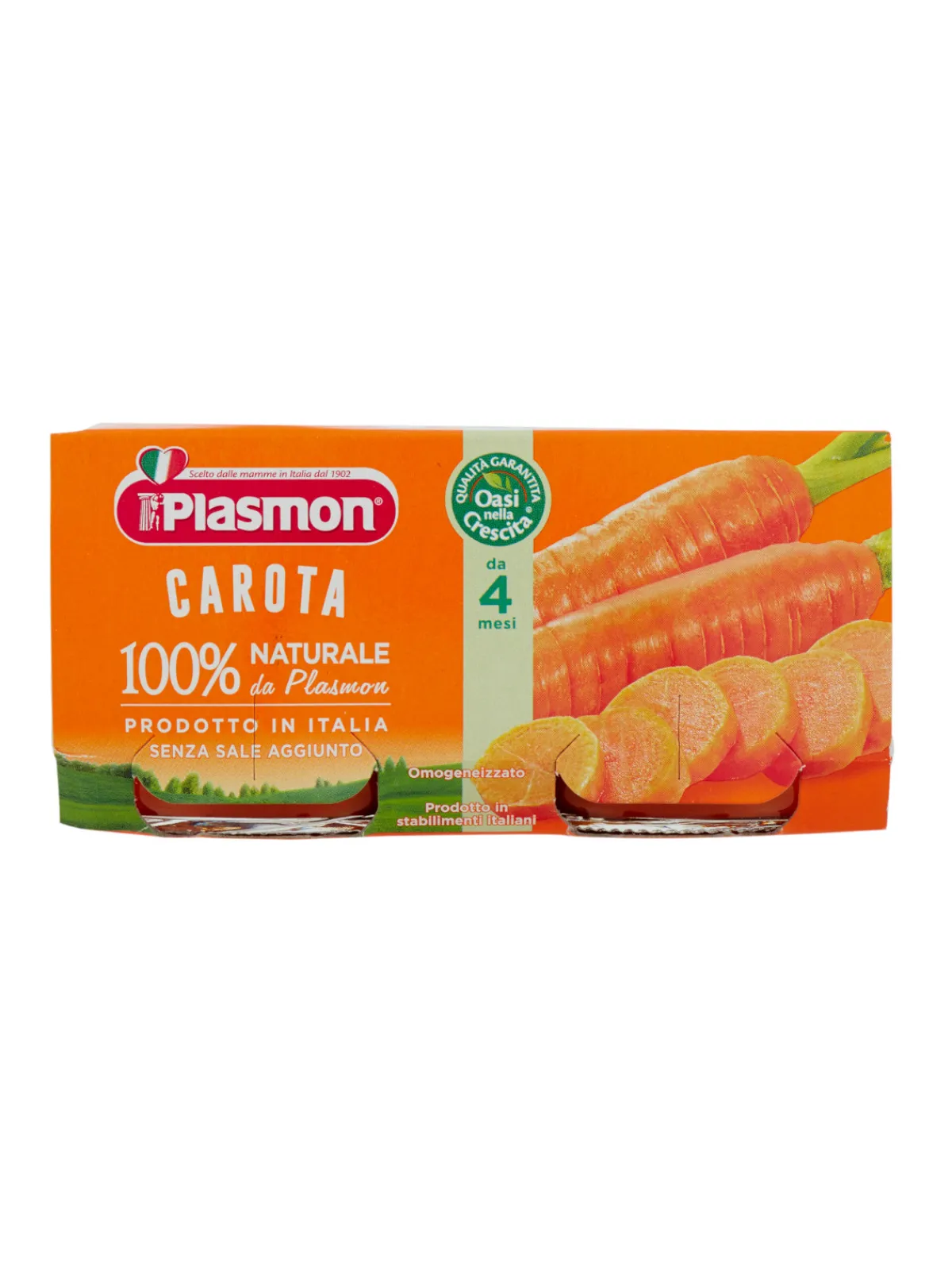 Plasmon – omogeneizzato carota – 2x80g
