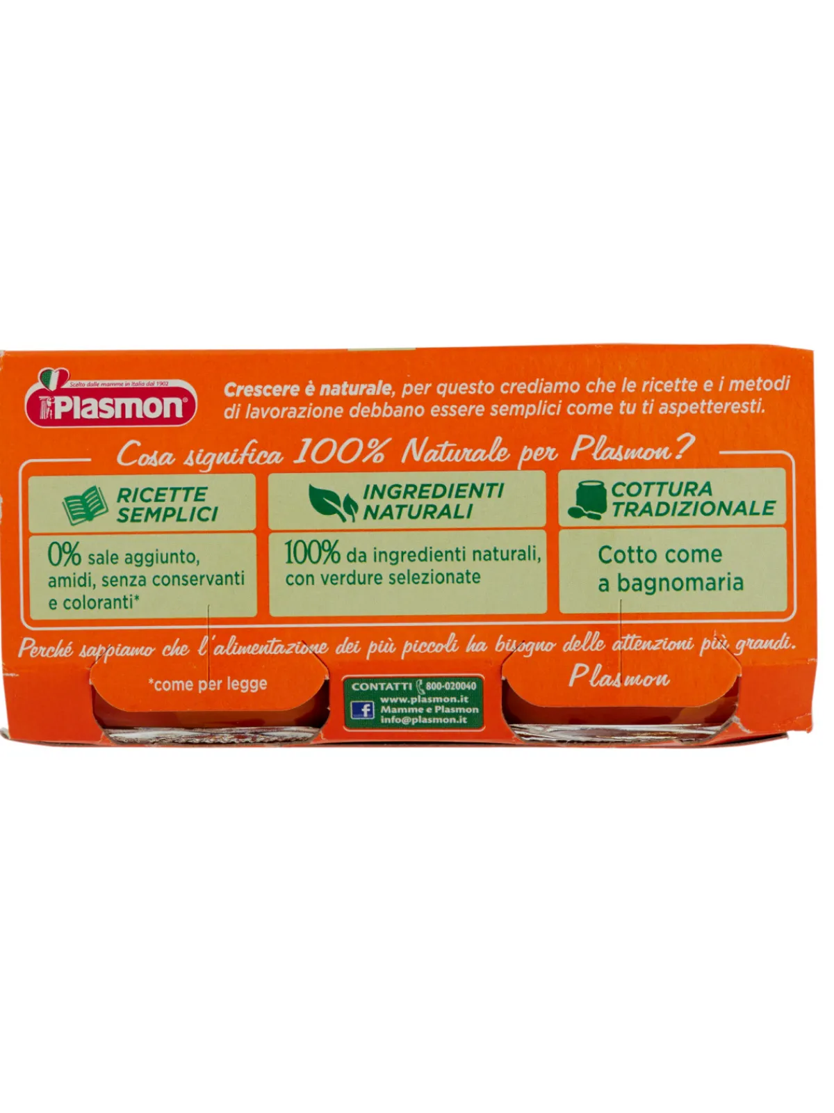 Plasmon – omogeneizzato carota – 2x80g