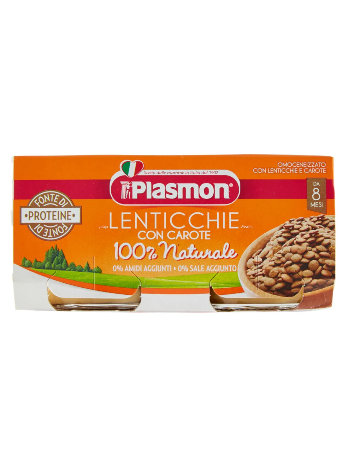 Plasmon – omogeneizzato lenticchie – 2x80g