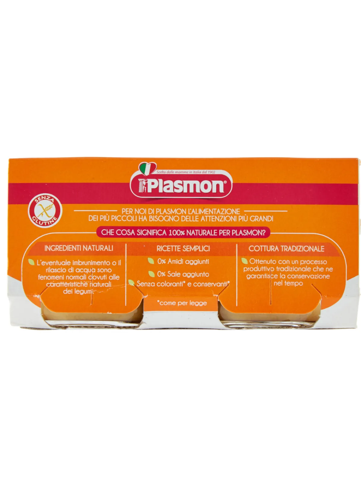 Plasmon – omogeneizzato lenticchie – 2x80g